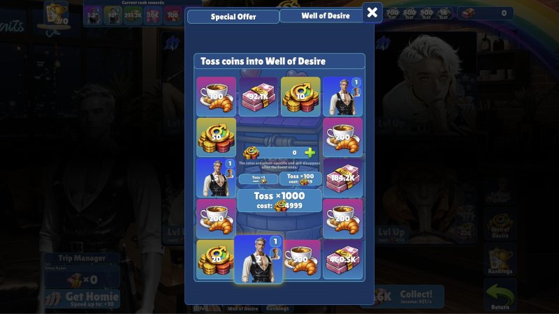 Idle management inventory showing resources and upgrade materials — Idle Studs screenshot.