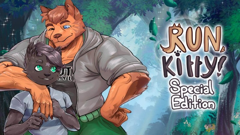 Run Kitty Special Edition promotional cover art featuring two furry characters — Run, Kitty! Special Edition screenshot.